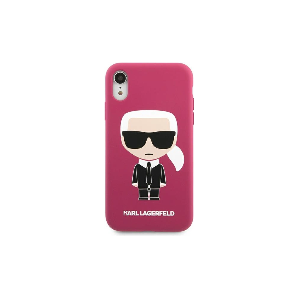 Hurtownia GSM - Etui Karl Lagerfeld KLHCI61SLFKFU Apple iPhone XR fuksja/fushia hardcase Silicone Ikonik - KLD891FHS - {ean13} - Hurt