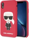 Karl Lagerfeld KLHCI61SLFKRE Apple iPhone XR red hardcase Silicone Iconic