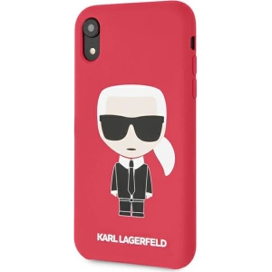 Hurtownia GSM - Etui Karl Lagerfeld KLHCI61SLFKRE Apple iPhone XR czerwony/red hardcase Silicone Iconic - KLD892RED - {ean13} - Hurt