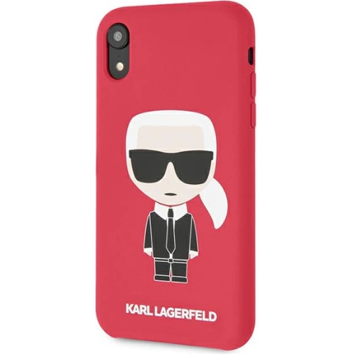 Etui Karl Lagerfeld KLHCI61SLFKRE Apple iPhone XR czerwony/red hardcase Silicone Iconic