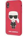 Hurtownia GSM - Etui Karl Lagerfeld KLHCI61SLFKRE Apple iPhone XR czerwony/red hardcase Silicone Iconic - KLD892RED - {ean13} - Hurt