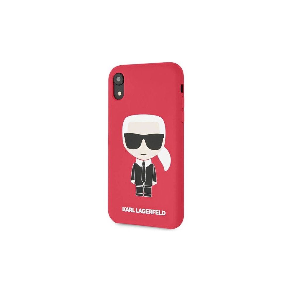 Hurtownia GSM - Etui Karl Lagerfeld KLHCI61SLFKRE Apple iPhone XR červený/red hardcase Silicone Iconic - KLD892RED - {ean13} - Hurt