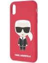 Hurtownia GSM - Etui Karl Lagerfeld KLHCI61SLFKRE Apple iPhone XR czerwony/red hardcase Silicone Iconic - KLD892RED - {ean13} - Hurt