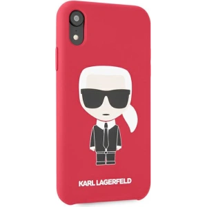 Hurtownia GSM - Etui Karl Lagerfeld KLHCI61SLFKRE Apple iPhone XR czerwony/red hardcase Silicone Iconic - KLD892RED - {ean13} - Hurt