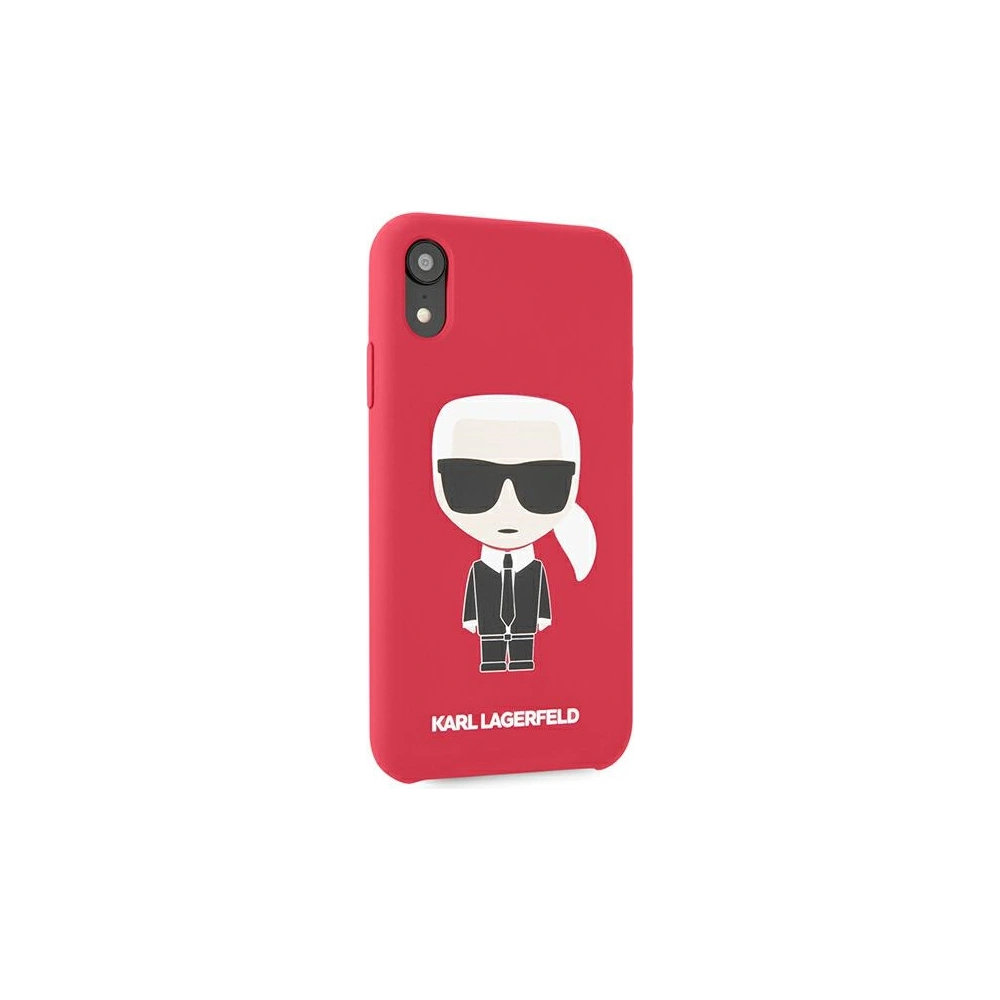 Hurtownia GSM - Etui Karl Lagerfeld KLHCI61SLFKRE Apple iPhone XR červený/red hardcase Silicone Iconic - KLD892RED - {ean13} - Hurt