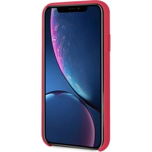 Etui Karl Lagerfeld KLHCI61SLFKRE Apple iPhone XR czerwony/red hardcase Silicone Iconic