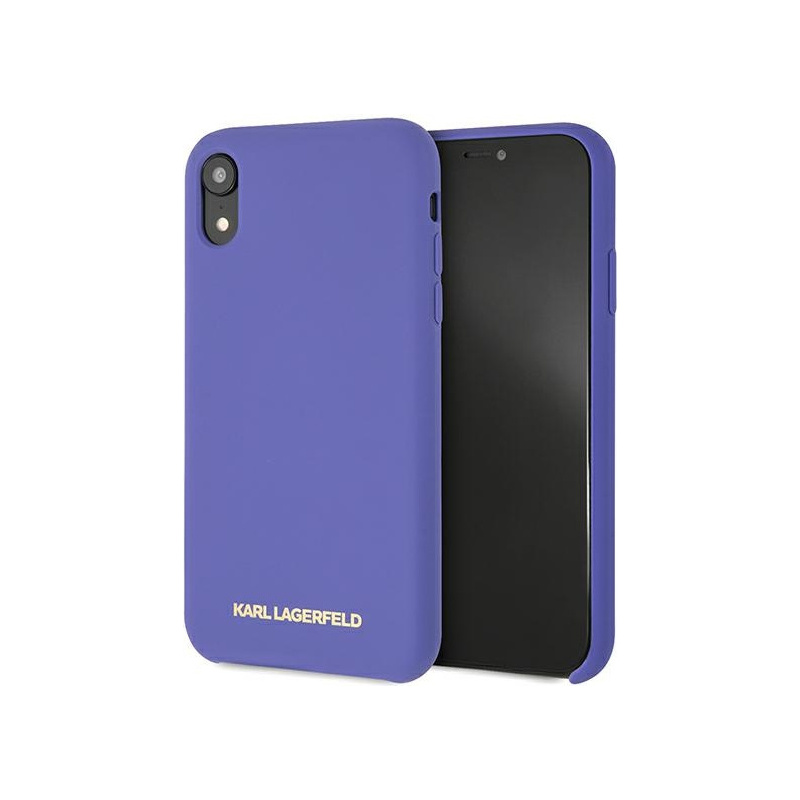 Hurtownia Karl Lagerfeld - 3700740435557 - KLD893PRP - Etui Karl Lagerfeld KLHCI61SLVOG Apple iPhone XR hardcase fioletowy/violet Silicone - B2B homescreen