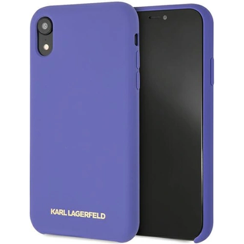 Etui Karl Lagerfeld KLHCI61SLVOG Apple iPhone XR hardcase fioletowy/violet Silicone