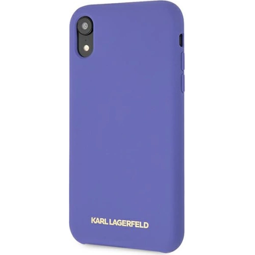 Etui Karl Lagerfeld KLHCI61SLVOG Apple iPhone XR hardcase fioletowy/violet Silicone