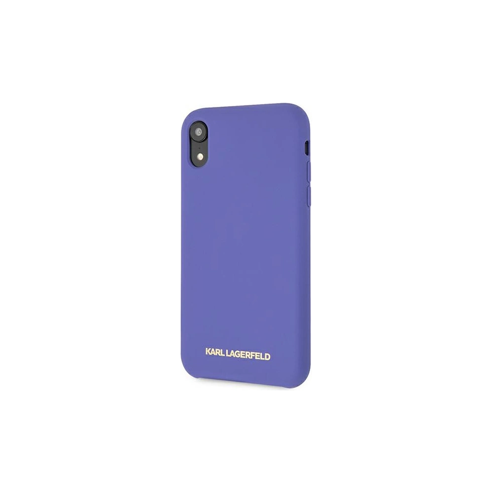 Hurtownia GSM - Etui Karl Lagerfeld KLHCI61SLVOG Apple iPhone XR hardcase fioletowy/violet Silicone - KLD893PRP - {ean13} - Hurt