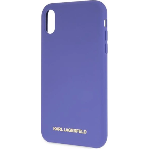 Etui Karl Lagerfeld KLHCI61SLVOG Apple iPhone XR hardcase fioletowy/violet Silicone