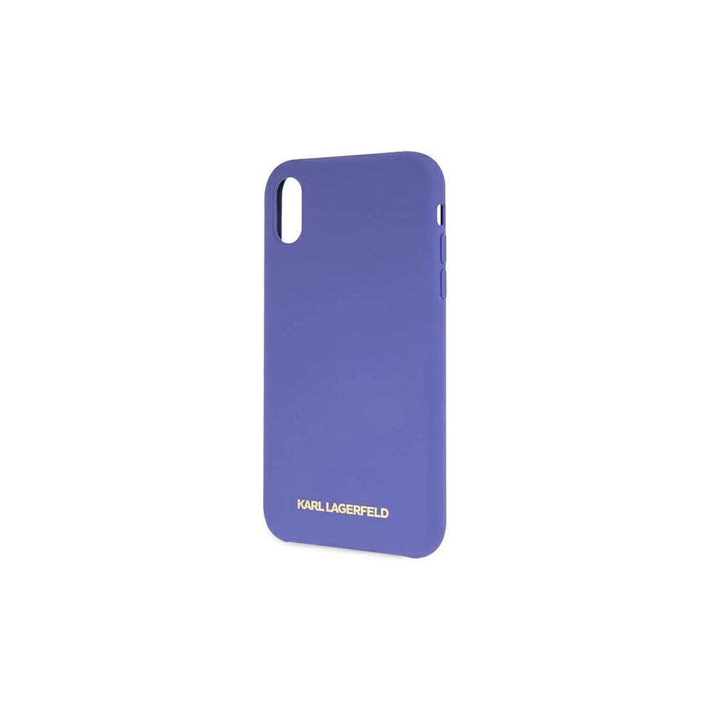 Hurtownia GSM - Etui Karl Lagerfeld KLHCI61SLVOG Apple iPhone XR hardcase fioletowy/violet Silicone - KLD893PRP - {ean13} - Hurt