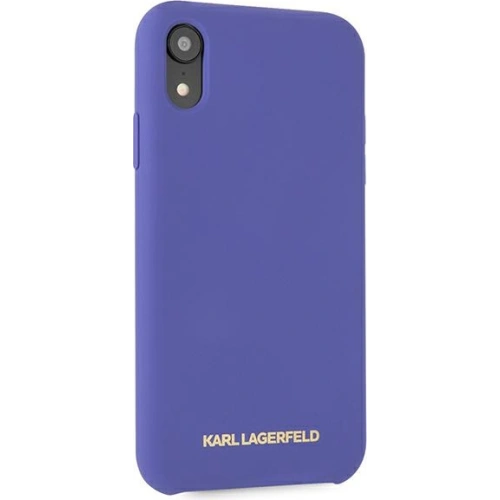 Etui Karl Lagerfeld KLHCI61SLVOG Apple iPhone XR hardcase fioletowy/violet Silicone