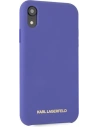 Wholesale Karl Lagerfeld KLHCI61SLVOG Apple iPhone XR hardcase violet Silicone - KLD893PRP - {ean13} - Hurt