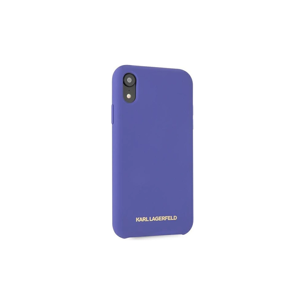 Hurtownia GSM - Etui Karl Lagerfeld KLHCI61SLVOG Apple iPhone XR hardcase fialová/violet silikon - KLD893PRP - {ean13} - Hurt