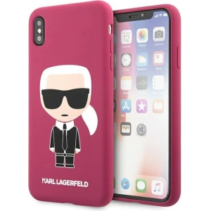 Hurtownia GSM - Case Karl Lagerfeld KLHCI65SLFKFU Apple iPhone XS Max Hardcase Fuchsia Silikon Ikonic - KLD894FHS - {ean13} - Hurt