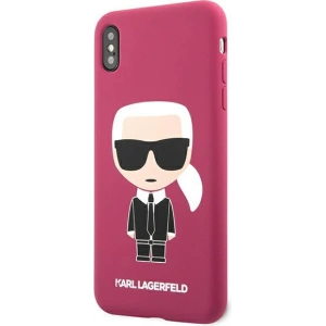 Hurtownia GSM - Case Karl Lagerfeld KLHCI65SLFKFU Apple iPhone XS Max Hardcase Fuchsia Silikon Ikonic - KLD894FHS - {ean13} - Hurt