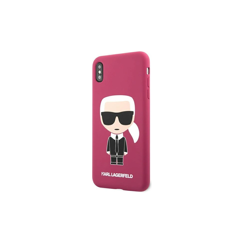 Wholesale Karl Lagerfeld KLHCI65SLFKFU Apple iPhone XS Max hardcase fushia Silicone Ikonic - KLD894FHS - {ean13} - Hurt