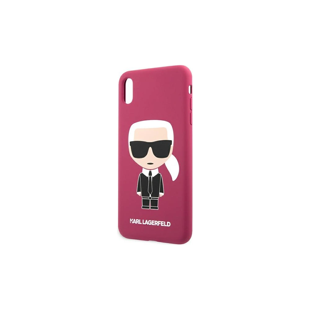 Hurtownia GSM - Etui Karl Lagerfeld KLHCI65SLFKFU Apple iPhone XS Max hardcase fuchsie/fushia silikon Ikonic - KLD894FHS - {ean13} - Hurt