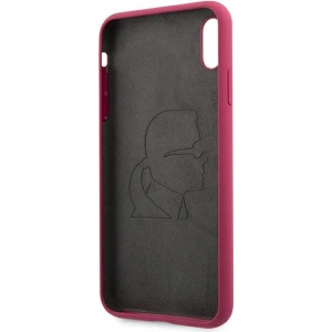 Hurtownia GSM - Case Karl Lagerfeld KLHCI65SLFKFU Apple iPhone XS Max Hardcase Fuchsia Silikon Ikonic - KLD894FHS - {ean13} - Hurt