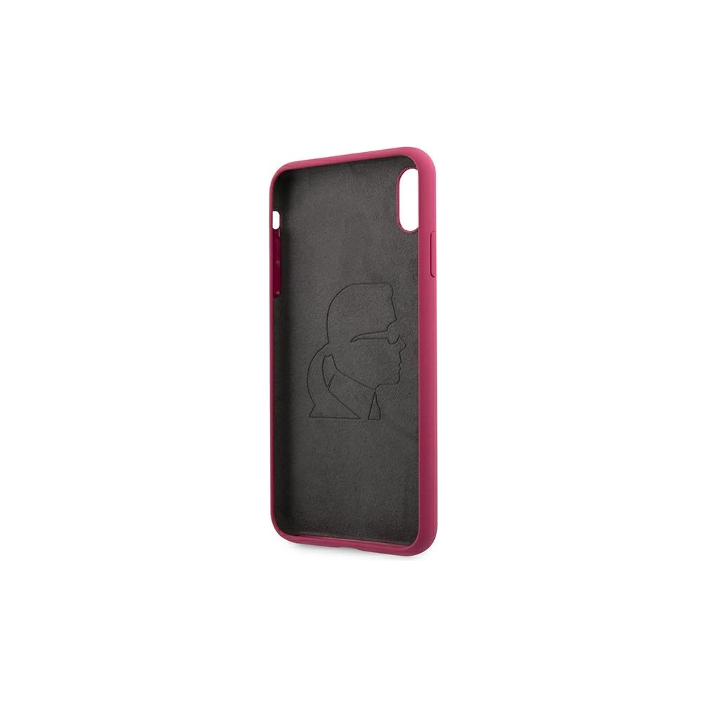 Hurtownia GSM - Etui Karl Lagerfeld KLHCI65SLFKFU Apple iPhone XS Max hardcase fuchsie/fushia silikon Ikonic - KLD894FHS - {ean13} - Hurt