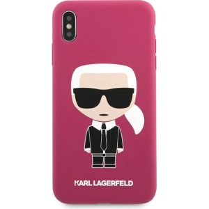 Hurtownia GSM - Case Karl Lagerfeld KLHCI65SLFKFU Apple iPhone XS Max Hardcase Fuchsia Silikon Ikonic - KLD894FHS - {ean13} - Hurt