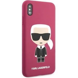 Hurtownia GSM - Case Karl Lagerfeld KLHCI65SLFKFU Apple iPhone XS Max Hardcase Fuchsia Silikon Ikonic - KLD894FHS - {ean13} - Hurt