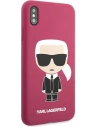 Hurtownia GSM - Etui Karl Lagerfeld KLHCI65SLFKFU Apple iPhone XS Max hardcase fuchsie/fushia silikon Ikonic - KLD894FHS - {ean13} - Hurt