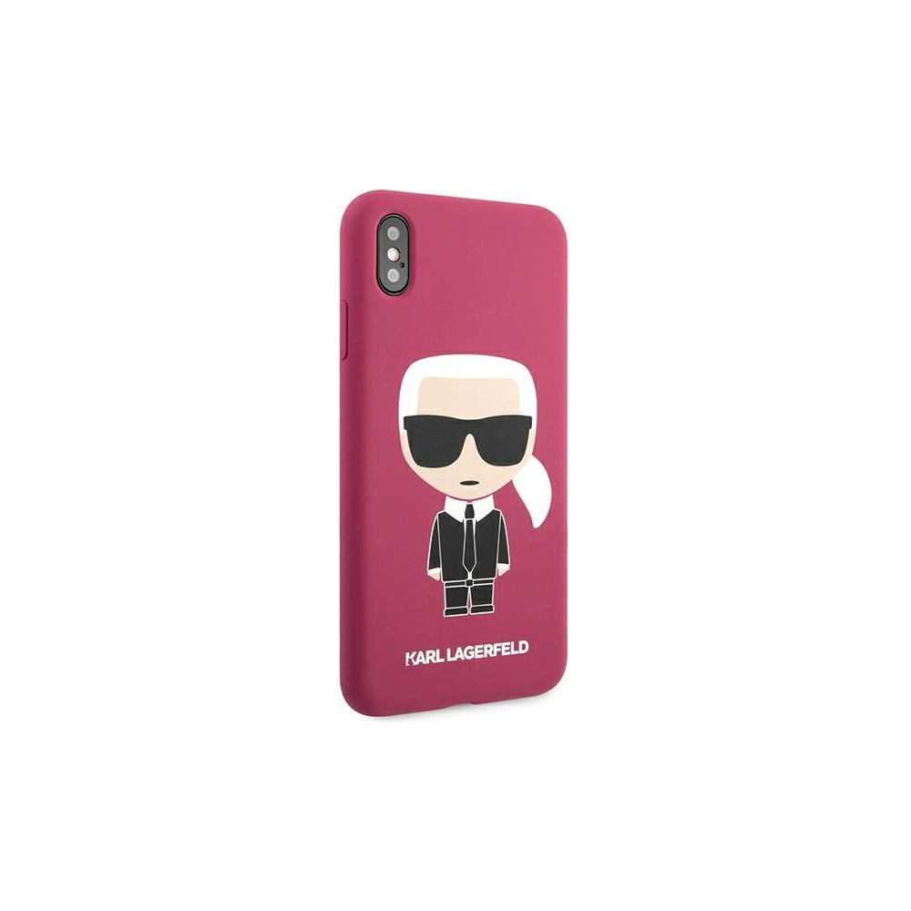 Hurtownia GSM - Etui Karl Lagerfeld KLHCI65SLFKFU Apple iPhone XS Max hardcase fuchsie/fushia silikon Ikonic - KLD894FHS - {ean13} - Hurt