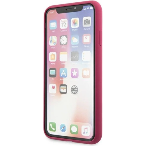 Etui Karl Lagerfeld KLHCI65SLFKFU Apple iPhone XS Max hardcase fuksja/fushia Silicone Ikonic