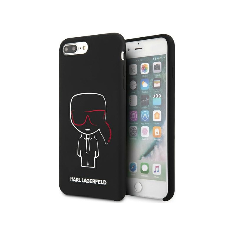 Hurtownia Karl Lagerfeld - 3700740468760 - KLD895BLK - Etui Karl Lagerfeld KLHCI8LSLKCBK Apple iPhone 8/7 Plus hardcase czarny/black Silicone Karl Iconic - B2B homescreen