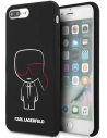 Case Karl Lagerfeld KLHCI8LSLKCBK Apple iPhone 8/7 Plus Hardcase schwarz/schwarz Silikon Karl Iconic