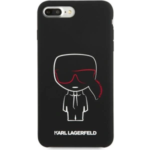 Hurtownia GSM - Etui Karl Lagerfeld KLHCI8LSLKCBK Apple iPhone 8/7 Plus hardcase czarny/black Silicone Karl Iconic - KLD895BLK - {ean13} - Hurt
