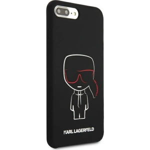 Hurtownia GSM - Etui Karl Lagerfeld KLHCI8LSLKCBK Apple iPhone 8/7 Plus hardcase czarny/black Silicone Karl Iconic - KLD895BLK - {ean13} - Hurt