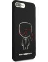 Hurtownia GSM - Case Karl Lagerfeld KLHCI8LSLKCBK Apple iPhone 8/7 Plus Hardcase schwarz/schwarz Silikon Karl Iconic - KLD895BLK - {ean13} - Hurt