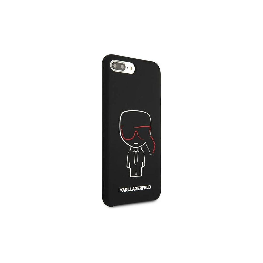 Hurtownia GSM - Etui Karl Lagerfeld KLHCI8LSLKCBK Apple iPhone 8/7 Plus hardcase černý/black silikon Karl Iconic - KLD895BLK - {ean13} - Hurt