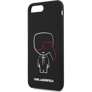 Hurtownia GSM - Etui Karl Lagerfeld KLHCI8LSLKCBK Apple iPhone 8/7 Plus hardcase czarny/black Silicone Karl Iconic - KLD895BLK - {ean13} - Hurt