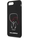 Hurtownia GSM - Case Karl Lagerfeld KLHCI8LSLKCBK Apple iPhone 8/7 Plus Hardcase schwarz/schwarz Silikon Karl Iconic - KLD895BLK - {ean13} - Hurt
