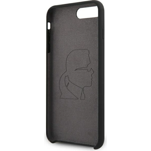 Etui Karl Lagerfeld KLHCI8LSLKCBK Apple iPhone 8/7 Plus hardcase czarny/black Silicone Karl Iconic