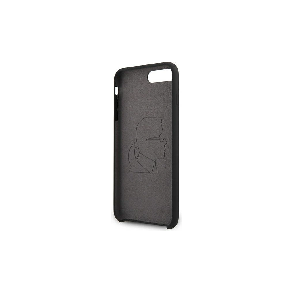Hurtownia GSM - Etui Karl Lagerfeld KLHCI8LSLKCBK Apple iPhone 8/7 Plus hardcase černý/black silikon Karl Iconic - KLD895BLK - {ean13} - Hurt