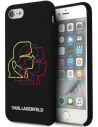 Case Karl Lagerfeld KLHCI8SLGKBK Apple iPhone SE 2022/SE 2020/8/7 Hardcase schwarz/black Silikon Triple Heads