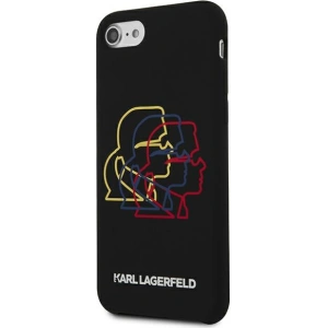 Hurtownia GSM - Case Karl Lagerfeld KLHCI8SLGKBK Apple iPhone SE 2022/SE 2020/8/7 Hardcase schwarz/black Silikon Triple Heads - KLD896BLK - {ean13} - Hurt