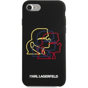 Hurtownia GSM - Case Karl Lagerfeld KLHCI8SLGKBK Apple iPhone SE 2022/SE 2020/8/7 Hardcase schwarz/black Silikon Triple Heads - KLD896BLK - {ean13} - Hurt