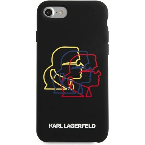 Etui Karl Lagerfeld KLHCI8SLGKBK Apple iPhone SE 2022/SE 2020/8/7 hardcase czarny/black Silicone Triple Heads