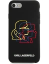 Hurtownia GSM - Case Karl Lagerfeld KLHCI8SLGKBK Apple iPhone SE 2022/SE 2020/8/7 Hardcase schwarz/black Silikon Triple Heads - KLD896BLK - {ean13} - Hurt