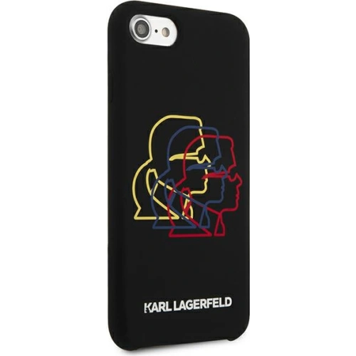 Etui Karl Lagerfeld KLHCI8SLGKBK Apple iPhone SE 2022/SE 2020/8/7 hardcase czarny/black Silicone Triple Heads