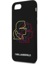 Hurtownia GSM - Case Karl Lagerfeld KLHCI8SLGKBK Apple iPhone SE 2022/SE 2020/8/7 Hardcase schwarz/black Silikon Triple Heads - KLD896BLK - {ean13} - Hurt