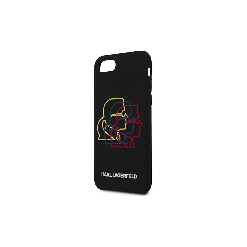 Hurtownia GSM - Etui Karl Lagerfeld KLHCI8SLGKBK Apple iPhone SE 2022/SE 2020/8/7 hardcase černý/black Silicone Triple Heads - KLD896BLK - {ean13} - Hurt