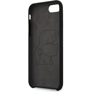 Hurtownia GSM - Case Karl Lagerfeld KLHCI8SLGKBK Apple iPhone SE 2022/SE 2020/8/7 Hardcase schwarz/black Silikon Triple Heads - KLD896BLK - {ean13} - Hurt