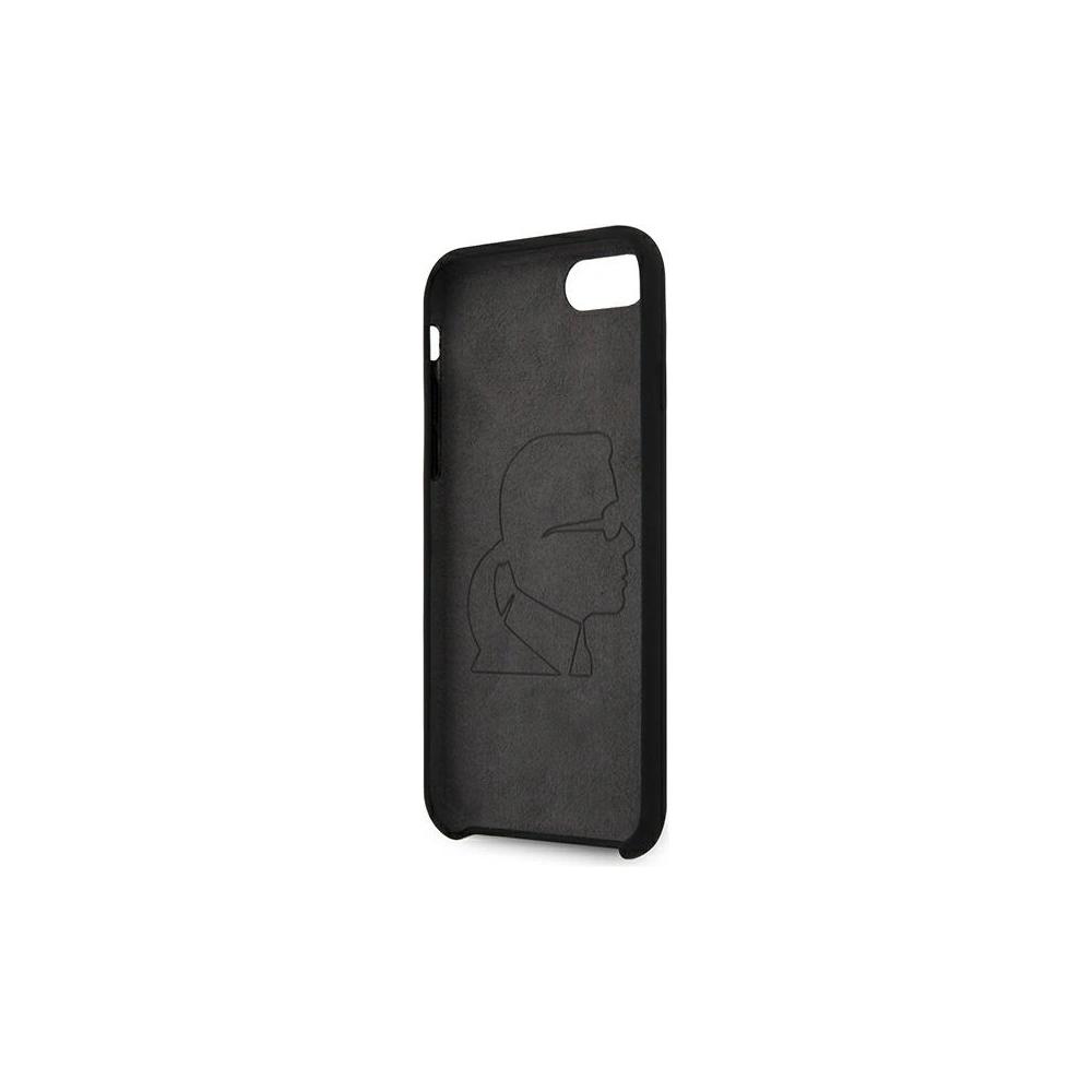 Hurtownia GSM - Case Karl Lagerfeld KLHCI8SLGKBK Apple iPhone SE 2022/SE 2020/8/7 Hardcase schwarz/black Silikon Triple Heads - KLD896BLK - {ean13} - Hurt